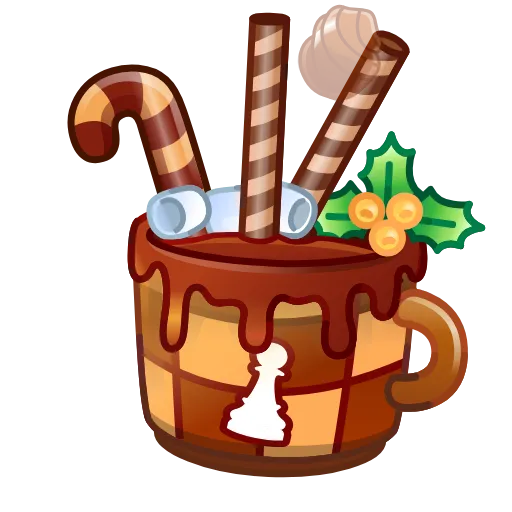 ☕️ Эмодзи «Holiday Drinks» для Telegram