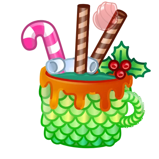 ☕️ Эмодзи «Holiday Drinks» для Telegram