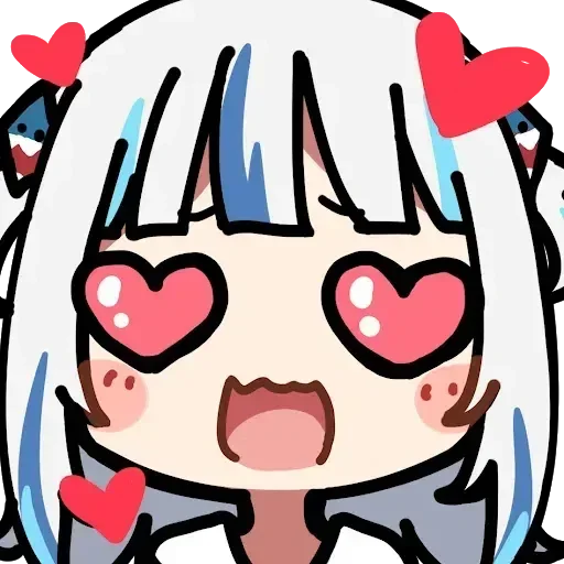 🌿 Стикер «Hololive Gura» для Telegram