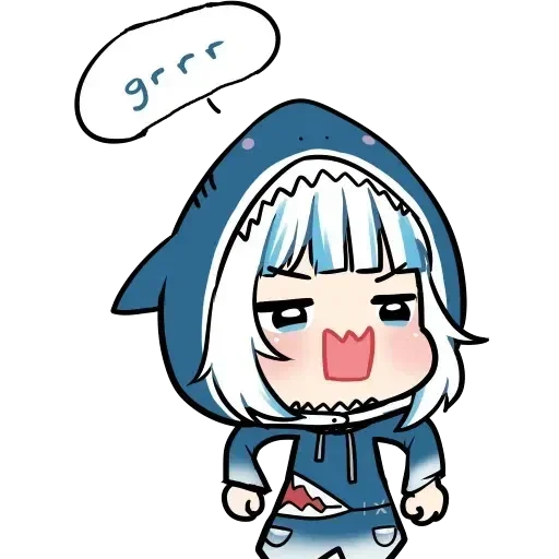 🌿 Стикер «Hololive Gura» для Telegram