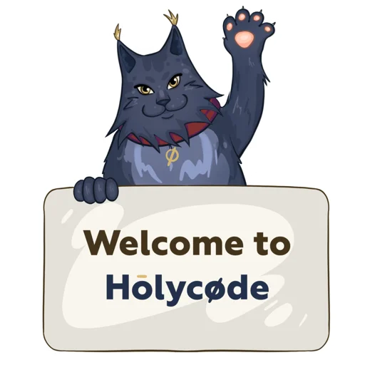 Стикерпак Holy Cat для Telegram — скачать