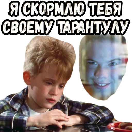 🤔 Стикер «Один дома» для Telegram