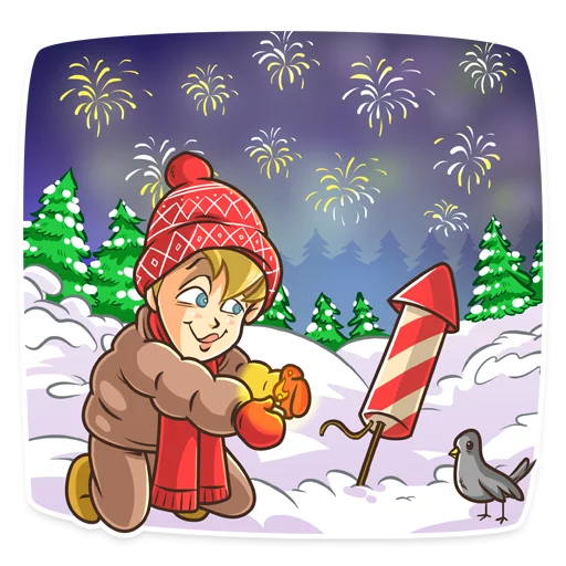 🎆 Стикер «Home Alone» для Telegram