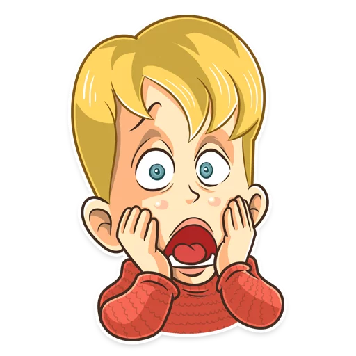 😱 Стикер «Home Alone» для Telegram