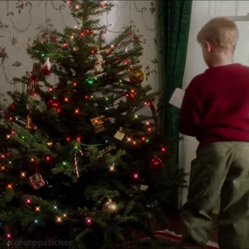 🎄 Стикер «Один дома» для Telegram