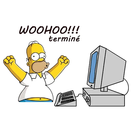 💻 Стикер «Homero» для Telegram