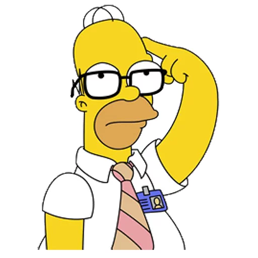 😓 Стикер «Homero» для Telegram