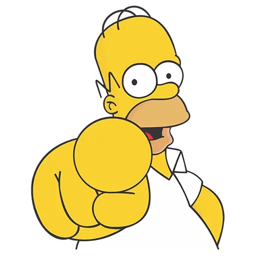 👆 Стикер «Homero» для Telegram