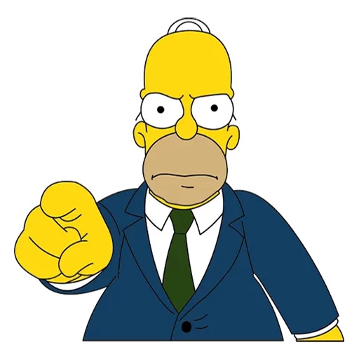 😡 Стикер «Homero» для Telegram
