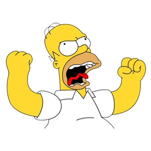 😡 Стикер «Homero» для Telegram