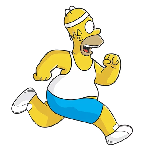 🏃 Стикер «Homero» для Telegram