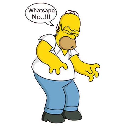 👎 Стикер «Homero» для Telegram