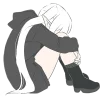 😞 Эмодзи «Эльфийка в худи» для Telegram
