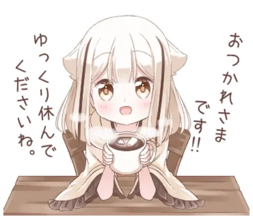 ☕ Стикер «hoodie nya» для Telegram
