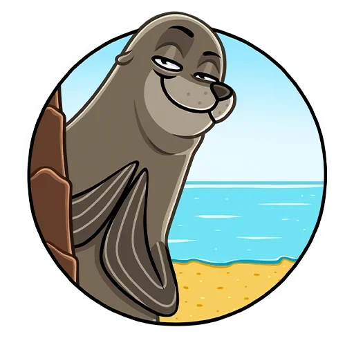 🏖 Стикер «Гувер» для Telegram