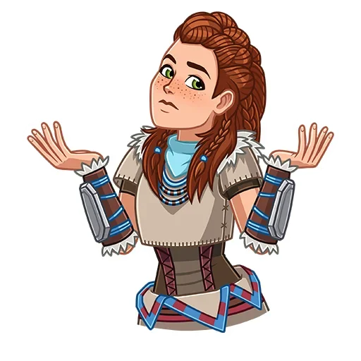 🤷‍♀️ Стикер «Horizon Forbidden West» для Telegram