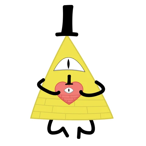 ❤️ Стикер «Bill Cipher» для Telegram