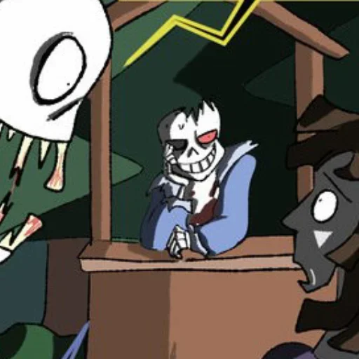 😈 Стикер «Horrortale sans» для Telegram