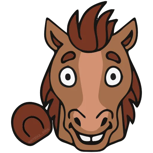 Эмодзи Horse для Telegram — скачать