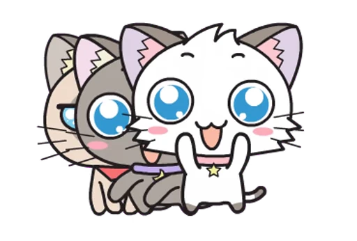 Стикерпак Hoshi and Luna Diary для Telegram — скачать
