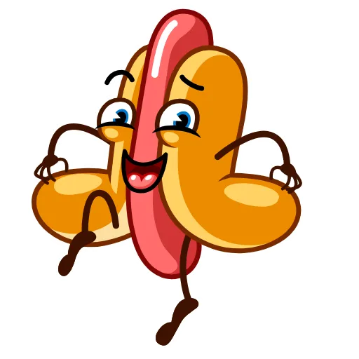 💃 Стикер «Juicy Hot Dog» для Telegram