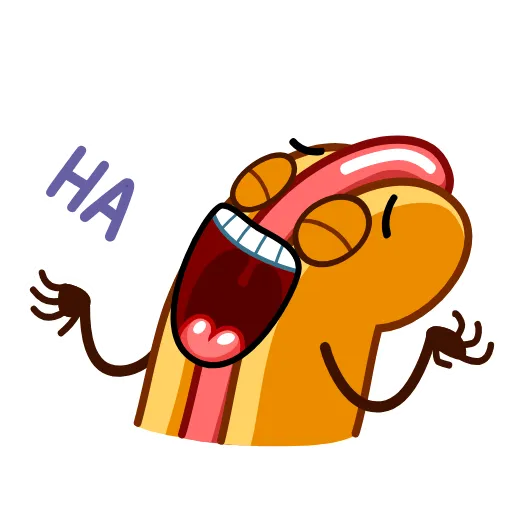 Стикерпак Juicy Hot Dog для Telegram — скачать