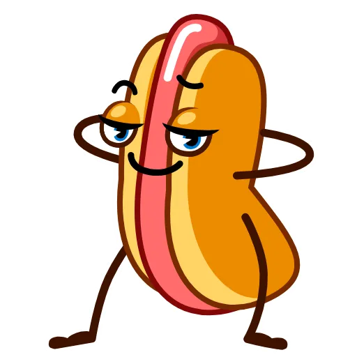 ☺️ Стикер «Hot Dog» для Telegram