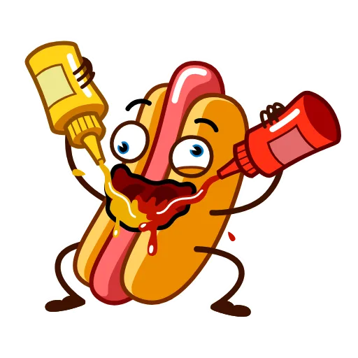 😗 Стикер «Hot Dog» для Telegram