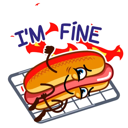 😗 Стикер «Hot Dog» для Telegram
