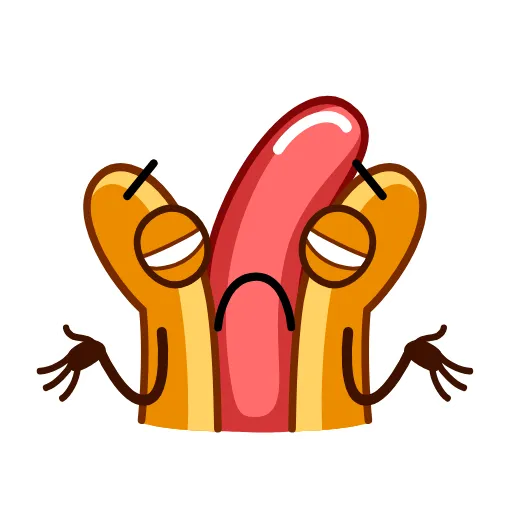 🤪 Стикер «Hot Dog» для Telegram