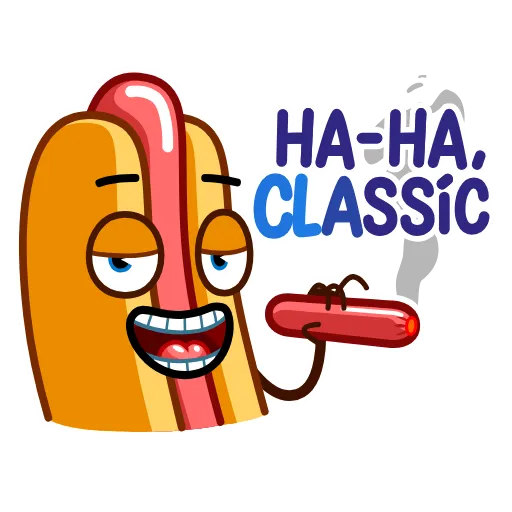 😚 Стикер «Hot Dog» для Telegram
