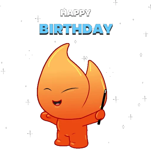 🎂 Стикер «Fire» для Telegram