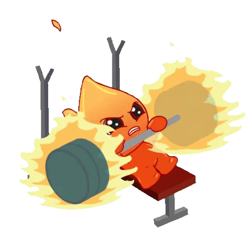 💪 Стикер «Fire» для Telegram
