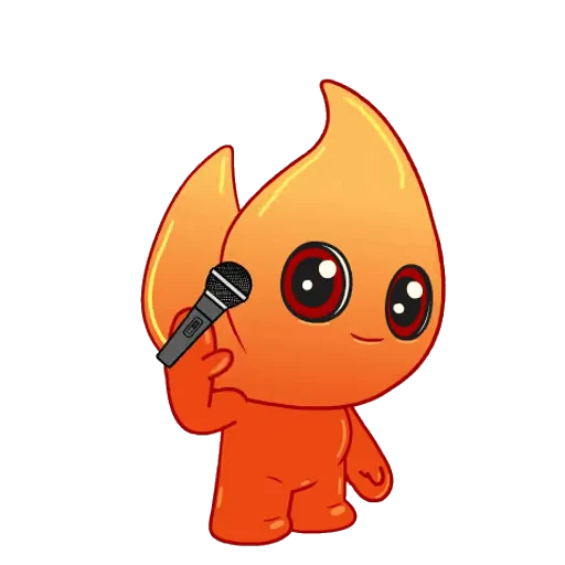 🎤 Стикер «Fire» для Telegram