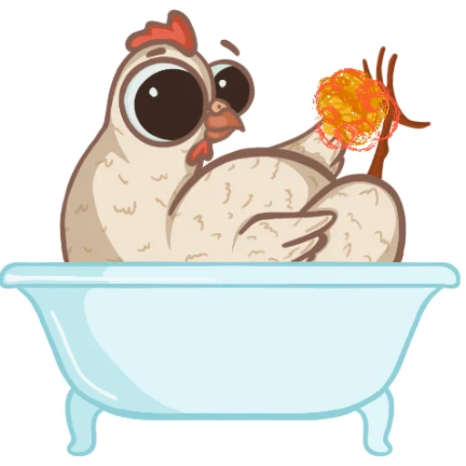 🛁 Стикер «Kuritos» для Telegram