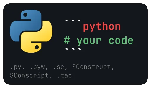⌨️ Стикер «How to write code snippets» для Telegram