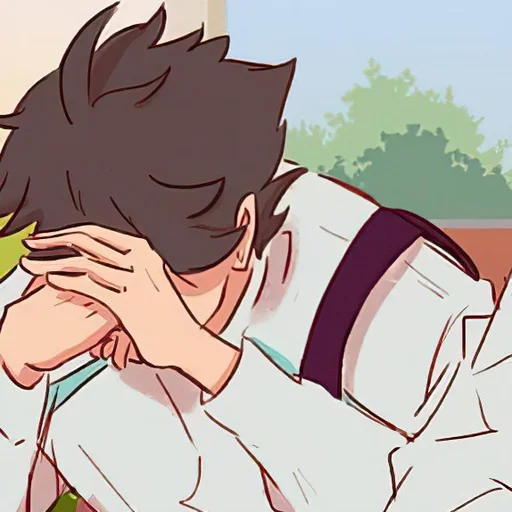 😑 Стикер «Haikyuu!! 1» для Telegram