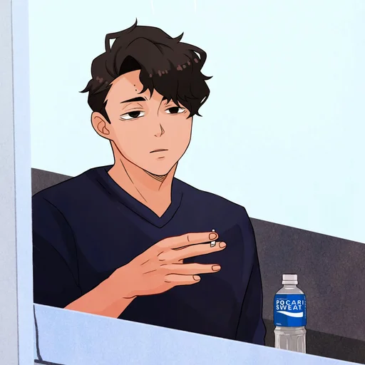 🚬 Стикер «Haikyuu!! 1» для Telegram