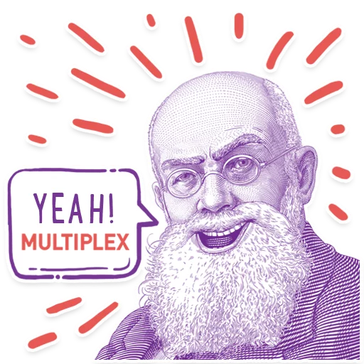 😎 Стикер «Hrushevsky_Multiplex» для Telegram
