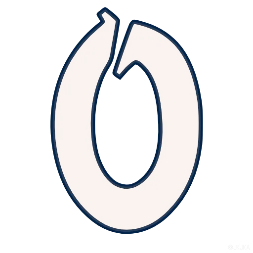 0⃣ Эмодзи «Letter Stroke Animation» для Telegram