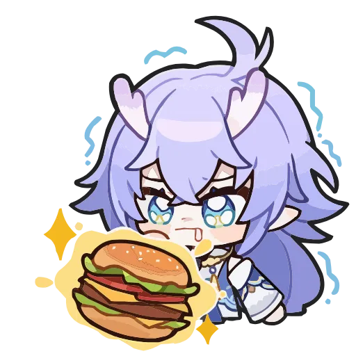 🍔 Эмодзи «Март 7 и её друзья» для Telegram