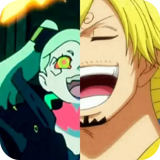 😋 Стикер «Rebecca or Sanji» для Telegram
