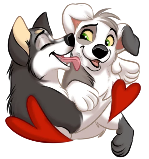 😋 Стикер «Huscai the Husky» для Telegram