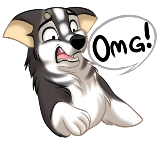 😳 Стикер «Huscai the Husky» для Telegram