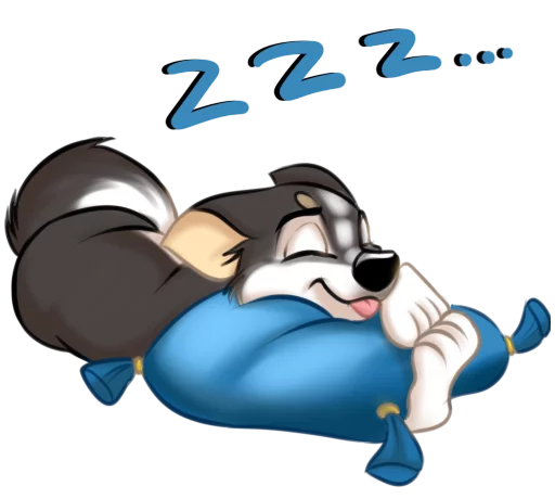 💤 Стикер «Huscai the Husky» для Telegram