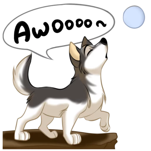 😌 Стикер «Huscai the Husky» для Telegram