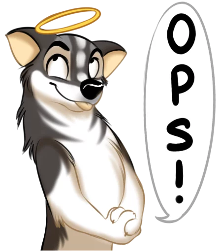 😁 Стикер «Huscai the Husky» для Telegram
