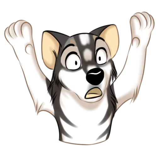 😩 Стикер «Huscai the Husky» для Telegram