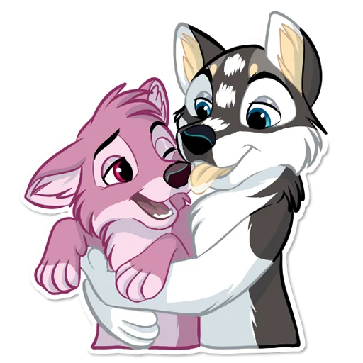 😋 Стикер «Huscai the Husky» для Telegram