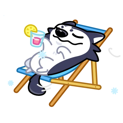 🏖 Стикер «Siberian Husky» для Telegram